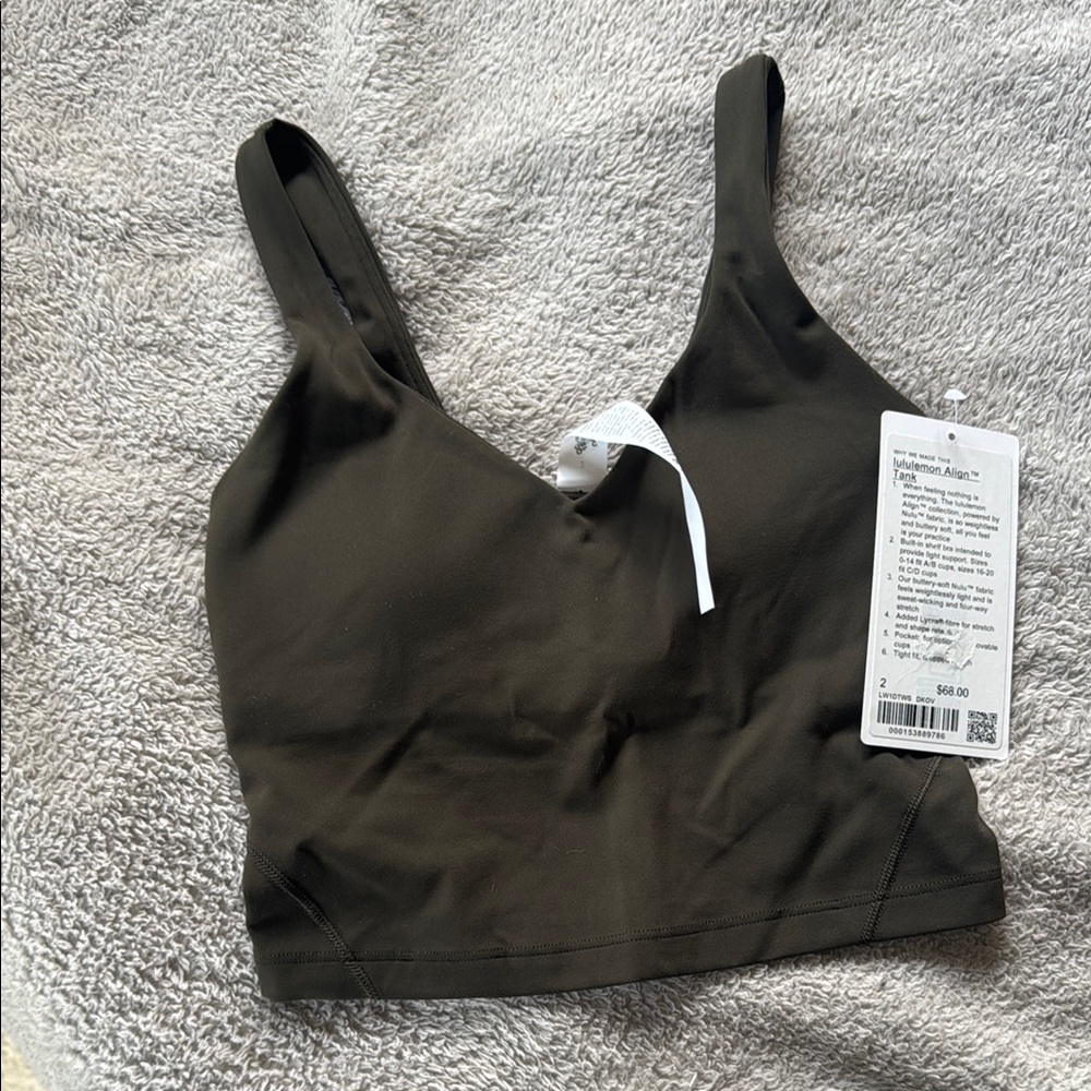 Lululemon Align Tank in Dark Olive